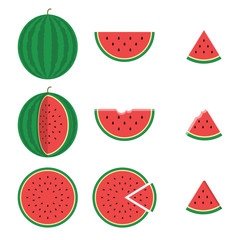 Set of watermelons. 