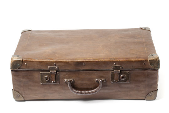 Obsolete Suitcase On White