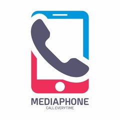telephone call telecommunication logo vector