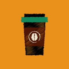  flat vector icon design collection coffee to go