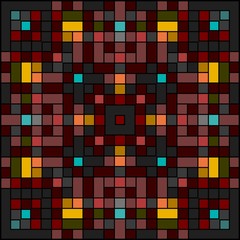 vector illustration abstract mosaic blocks of colored squares