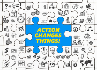 Action Changes Things! / Puzzle mit Symbole