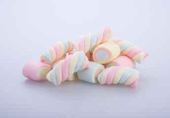 Fototapeta na wymiar marshmallows or marshmallows candy on the background.