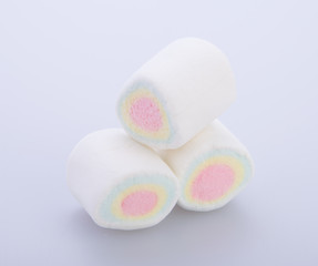 marshmallows or marshmallows candy on the background.