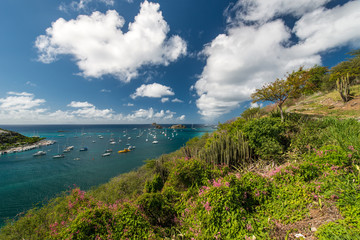 Fototapeta na wymiar Saint Barthelemy island, Caribbean sea