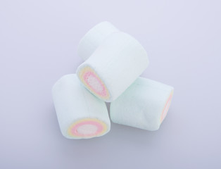 marshmallows or marshmallows candy on the background.