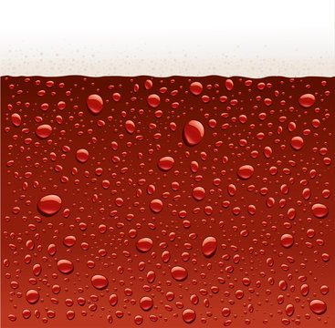 dark red water droplets background