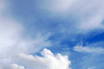 Obraz premium Blue sky with white clouds. Nature.