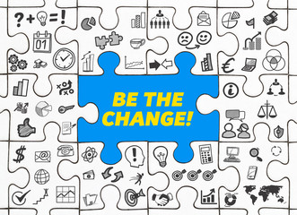 Be the Change! / Puzzle mit Symbole