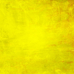 Fototapeta na wymiar Yellow grunge wall for texture background