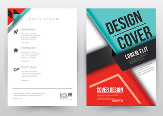 Cover Design Vector template set Brochure, Annual Report, Magazine, Poster, Corporate Presentation, Portfolio, Flyer, Banner, Website. A4 size