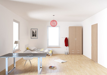 Rendering Zimmer zum Ausschneiden