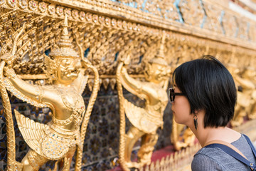 Fototapeta premium woman at Grand Palace