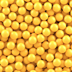 Yellow balls background