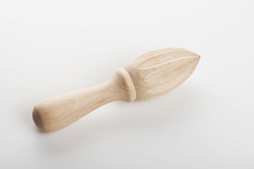 The wooden citrus squeezer