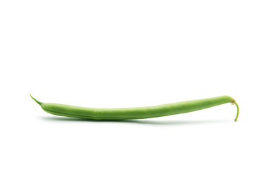 Green beans isolated on a white background