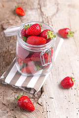 Fresh ripe strawberries. Summer concept
