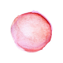 Tender pink vector watercolor stain abstract background