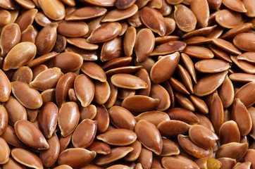 Flax seeds background texture