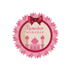 Obraz premium ramadan kareem / mubarak greeting design, vector illustration