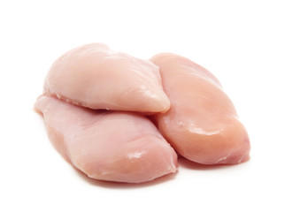 Raw chicken breast fillets