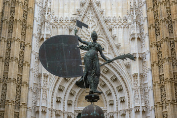 Replica of Giraldillo Statue,  Seville cathedral, Spain