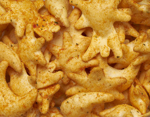 salty snack closeup
