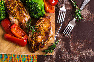 Fried chicken breast