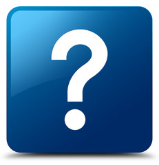 Question mark icon blue square button