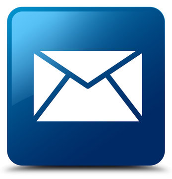 Email Icon Blue Square Button