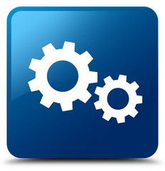 Process icon blue square button