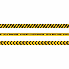 Warning tapes. Seamless hazard stripes texture. Vector