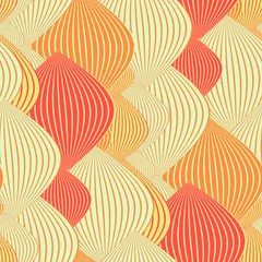 Papier peint Style japonais texture transparente asiatique avec des chaînes de lanternes en orange