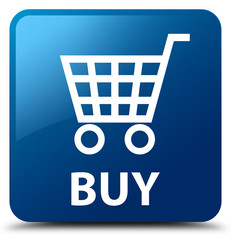 Buy blue square button © FR Design