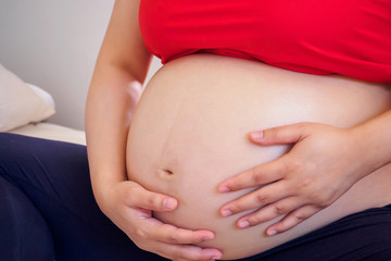 Fototapeta na wymiar Pregnant Woman Belly