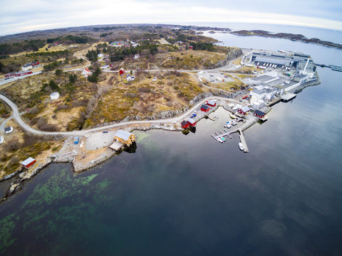 Industrial building on the Norwegian coast