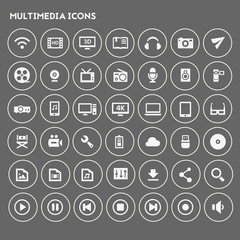 Big Multimedia icon set