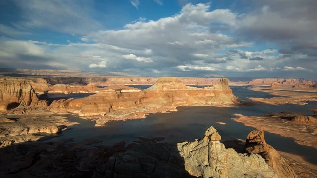 Time Lapse Overlooking Lake Powell from Alstrom Point