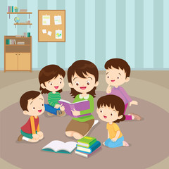 teacher reading for kids
