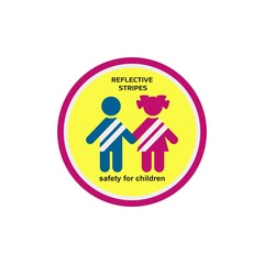 VECTOR. Safety clothing with reflective stripes. For safe work.Template for fashion design / children.