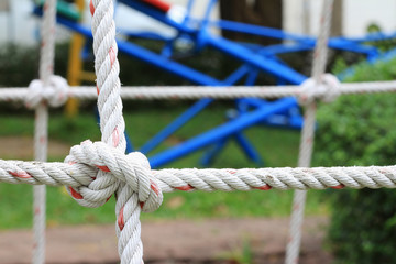 Climbing Net Close up Playground Background