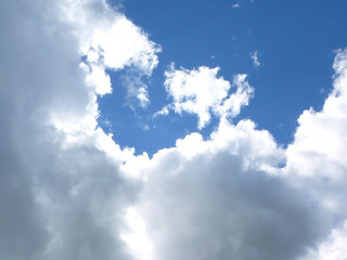 Sunshine through clouds