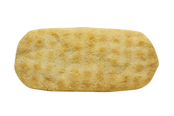 rice cracker isolated white background
