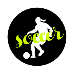 Soccer Logo Design Template, Football badge team identity