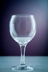 Pure water pouring into a transparent glass