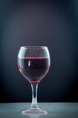red wine in a glass