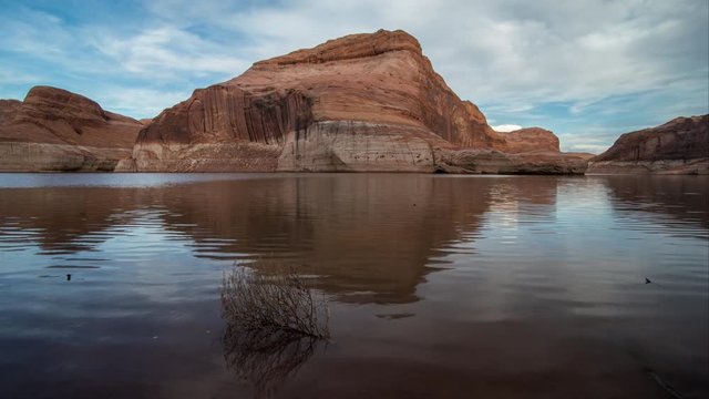 Time Lapse Transition at Sunset from Lake Powell
