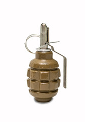 Hand grenade, isolated on white background