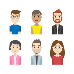 simple people avatar business and carrier character - 143172575