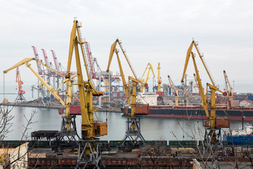 Fototapeta na wymiar Odessa Port Ukraine